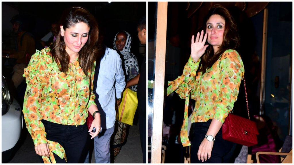 kareena kapoor floral shirt fashion